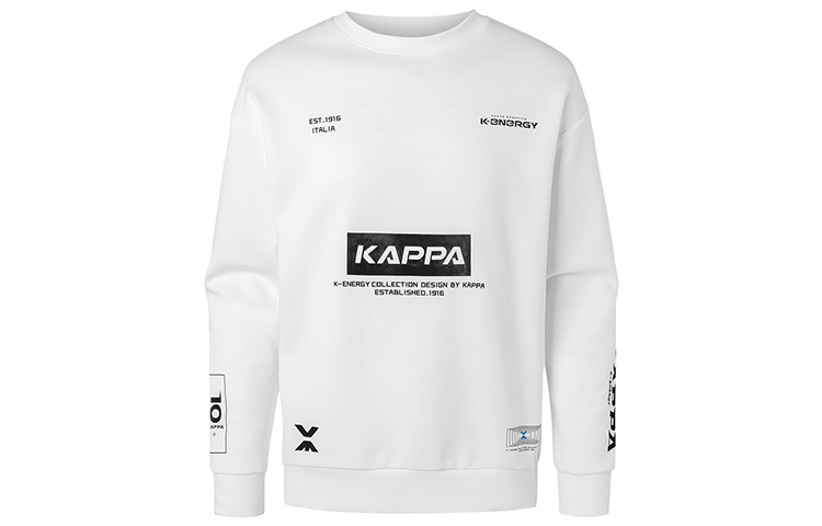 Kappa Logo Crewneck Knit Pullover Sweatshirt Casual Sportswear K0A52WT03F