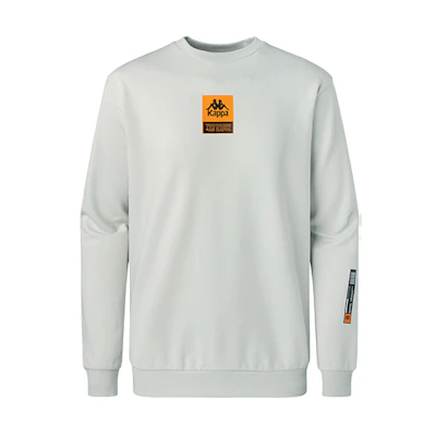 Kappa Logo Print Knitted Pullover Crewneck Sweatshirt for Men K0B12WT31D