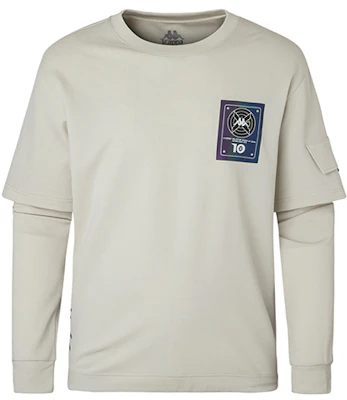 Kappa Logo Print Layered Crewneck Sweatshirt Casual Sportswear K0A52TC02F Buy Kappa Logo Print Layered Crewneck Sweatshirt Casual Sportswear K0A52TC02F