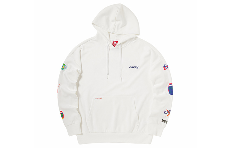 Kappa Logo Printed Casual Pullover Hoodie Unisex Style K0AY2MT76D