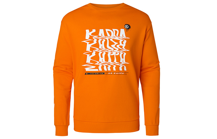Kappa Logo Printed Crewneck Long Sleeve Casual Sweatshirt for Men K0B12WT30D