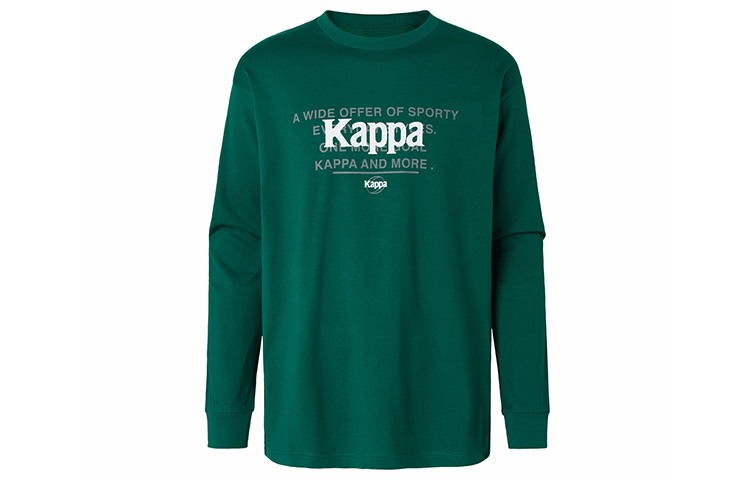 Kappa Logo Printed Crewneck Pullover Sweatshirt for Men K0B12TC03D