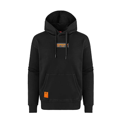 Kappa Logo Printed Fleece Pullover Hoodie for Men K0A72MT86