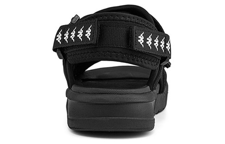 Kappa Logo Streak Beach Sandals 'Black Unisex' 圖 5