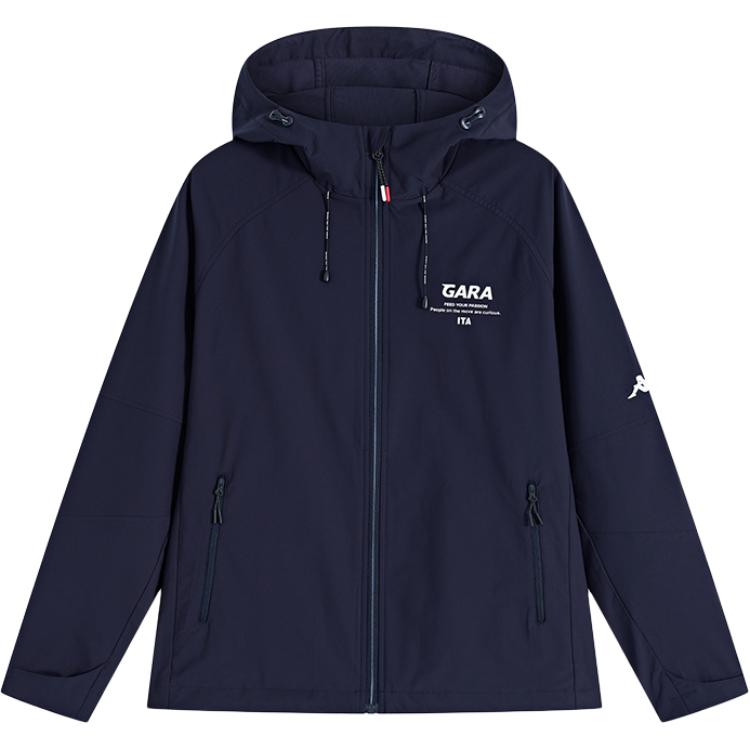 Kappa Logo Windproof Waterproof Casual Hooded Jacket Black Outerwear K0E52FJ40-WLT 圖 2