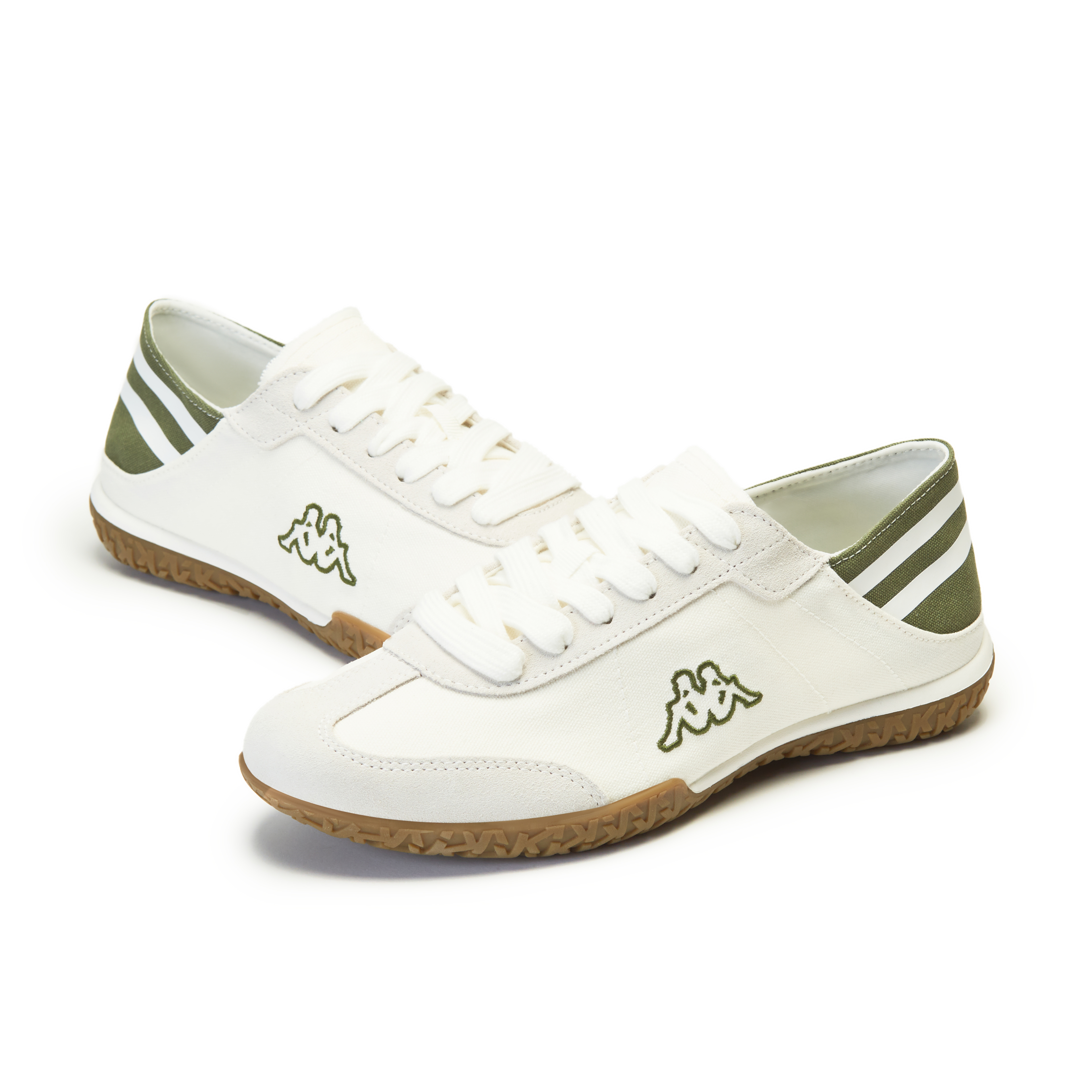 Shop Kappa 織物 時尚舒適 耐磨輕便 低筒 生活休閒鞋 男女同款 白綠