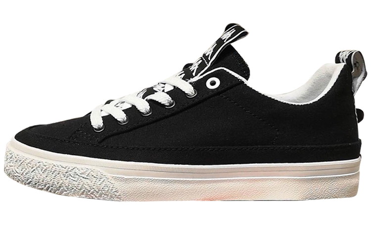 Kappa Low-Top Canvas 'Black White'