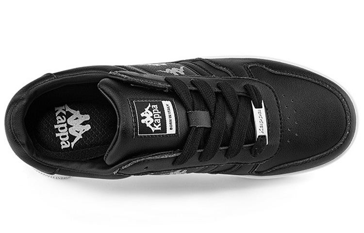 Kappa Low-Top Casual Skateboard Sneakers 'Black Monochrome' 圖 3