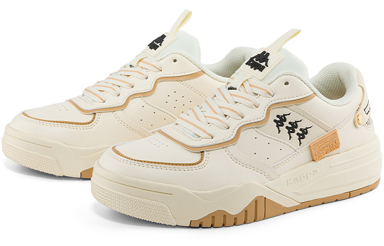 Lookbook カッパ ロートップ スケート 'ホワイト-ブラウン' K0CY5CC90-0111 K0CY5CC90-0111