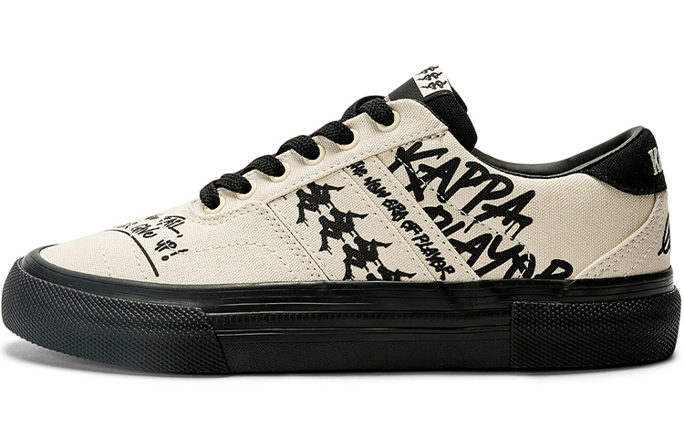 Kappa Low-Top Skate Shoes 'Egret Feather White Black' K0CY5CS13-024