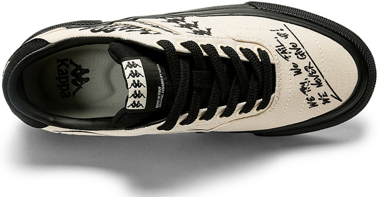 Kappa Low-Top Skate Shoes 'Egret Feather White Black' K0CY5CS13-024 Details for Kappa Low-Top Skate Shoes 'Egret Feather White Black' K0CY5CS13-024