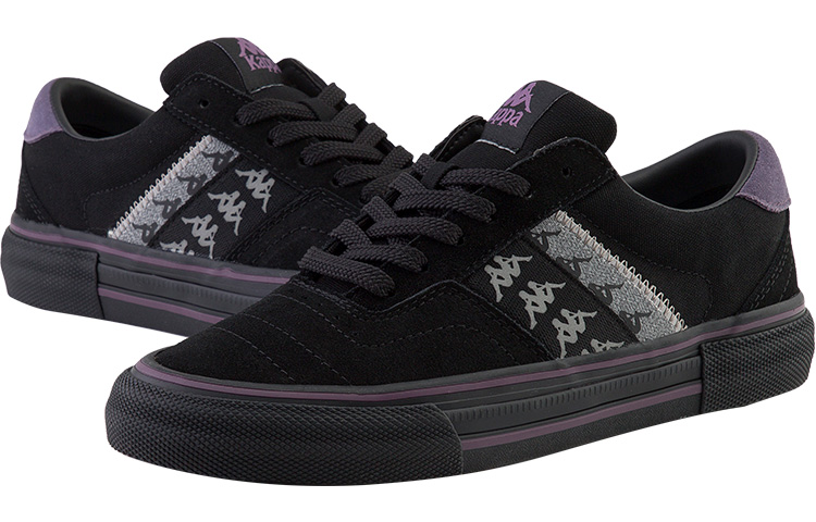 Kappa Low-Top Sneaker 'Black Purple' 圖 4