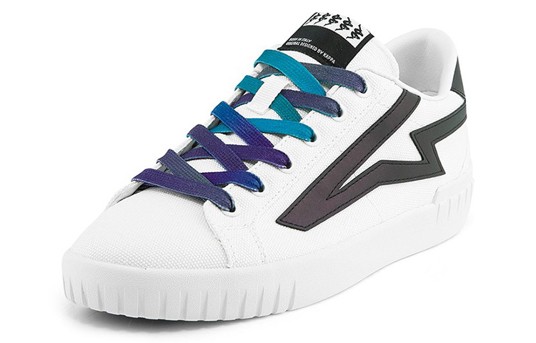 Lookbook Zapatillas Kappa Bajas 'Blanco Negro Holográfico' K0BW5CC32-012
