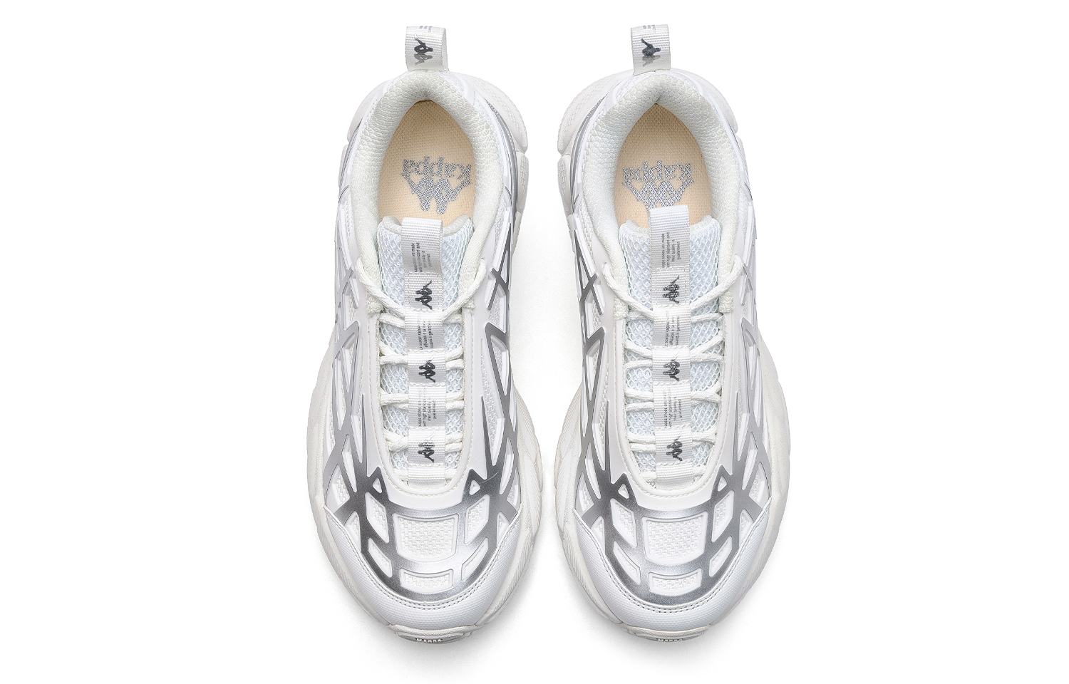 Shop Kappa 低帮白色老爹鞋 K0EY5MC41-012