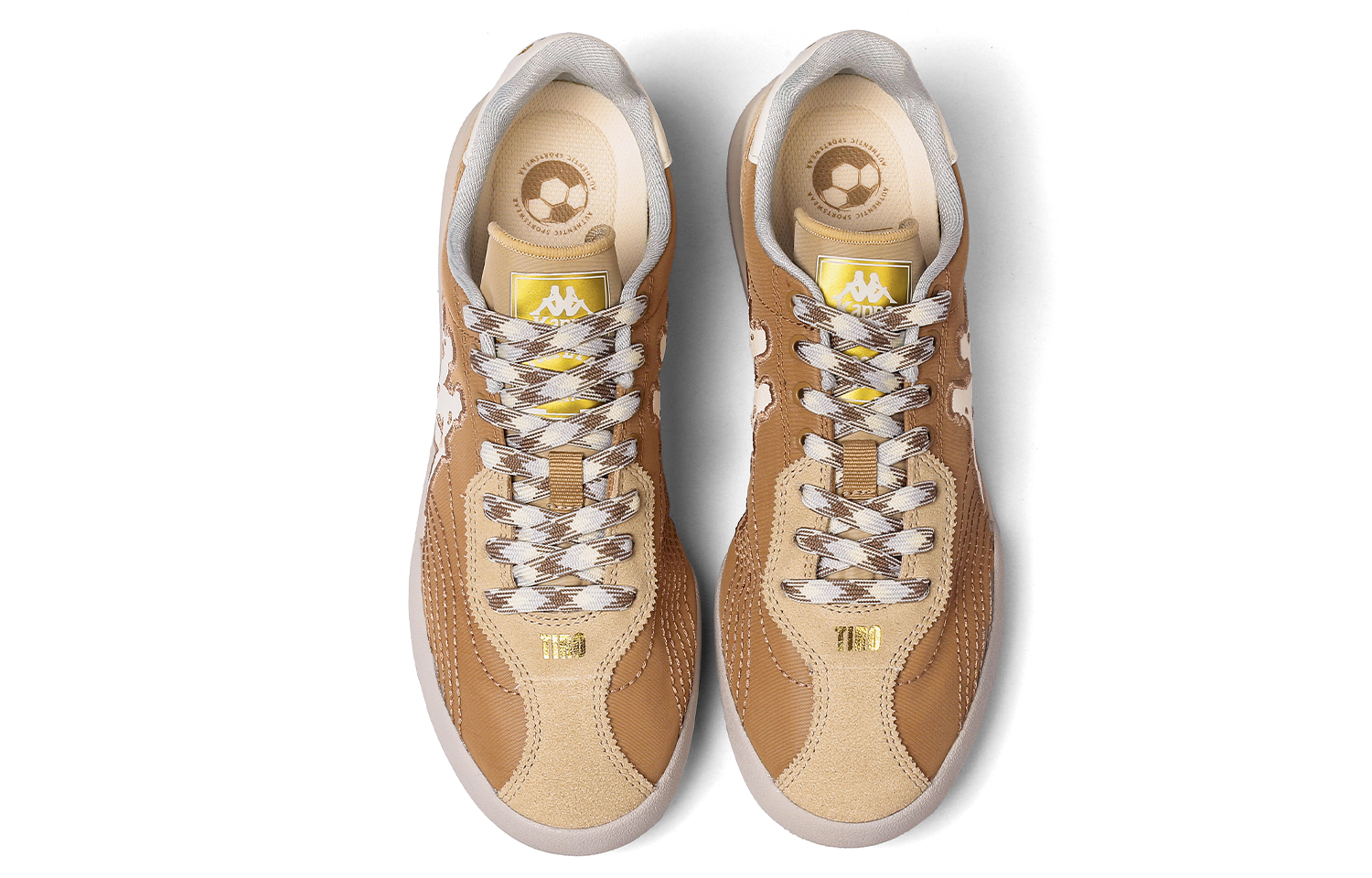 Shop Kappa 低帮 '棕色基础款' K0EY5CC79-487