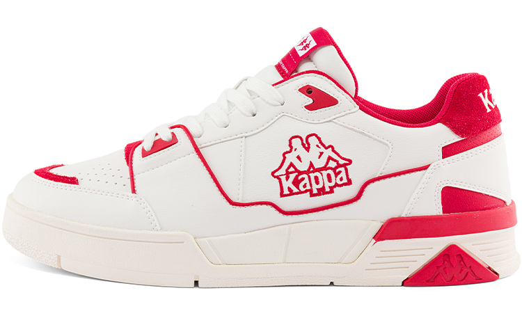 Kappa Low-Top 'Patchwork White Cherry Red'