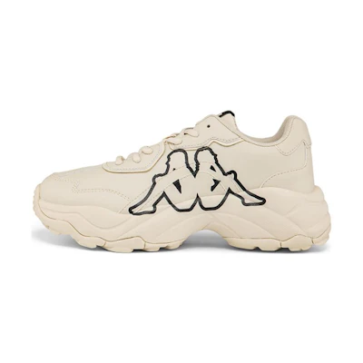 Kappa Low Top 'White Black Cut-Out Logo'
