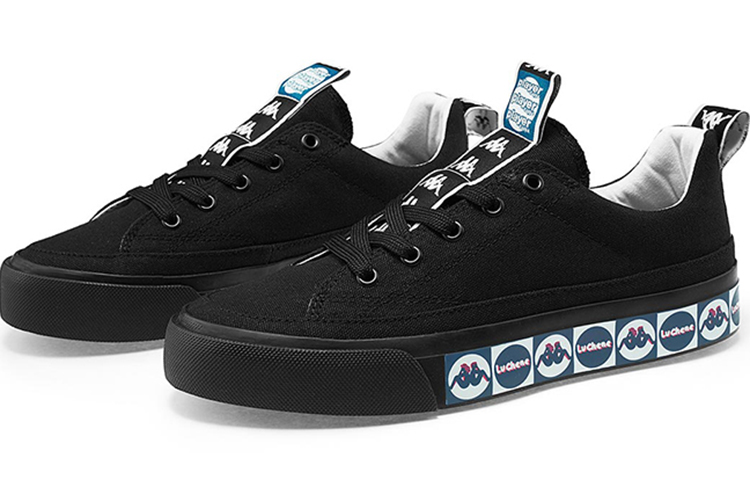 Kappa Low-Top Casual Sneaker 'Black' 圖 5