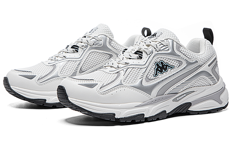 Lookbook Kappa 休閒百搭 運動透氣 防滑耐磨 低筒 跑步鞋 男女同款 鷺羽白奧運灰