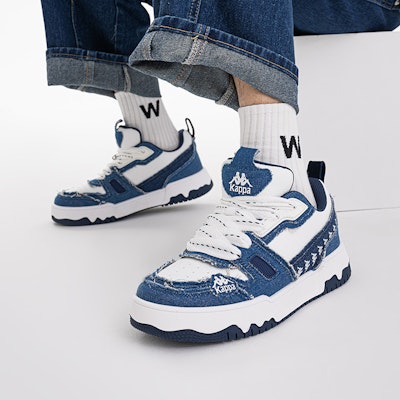 Kappa ローカットスケシュー 白/青 K0DZ5CC31CJ-012 Sizing Kappa ローカットスケシュー 白/青 K0DZ5CC31CJ-012