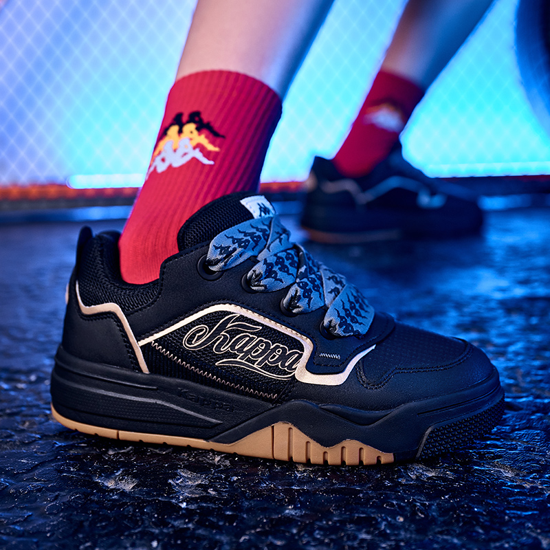 Kappa Low-Top Sneaker 'Black' 圖 7