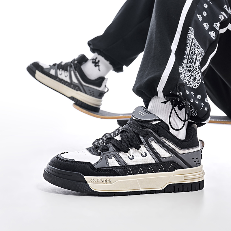 Kappa Low-Top Sneaker 'Black White' 圖 7