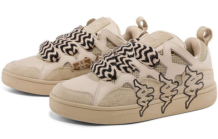 Lookbook Kappa 標籤款 輕巧 低筒 帆布鞋 男女皆宜 牛津啡