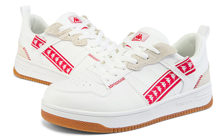 Kappa Low Top Sneaker 'White Red' 圖 3