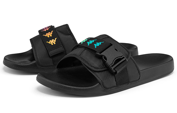 Kappa Magic Tape Casual Sport Slides 'Black' 圖 3