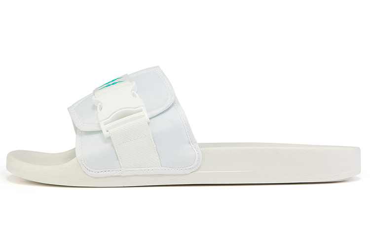 Kappa Magic Tape Casual Sport Slides 'White Unisex'