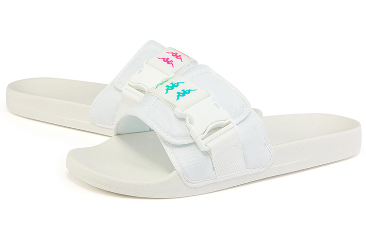 Kappa Magic Tape Casual Sport Slides 'White Unisex' 圖 4
