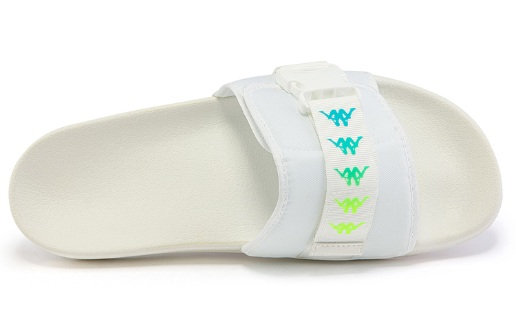 Kappa Magic Tape Casual Sport Slides 'White Unisex' 圖 6