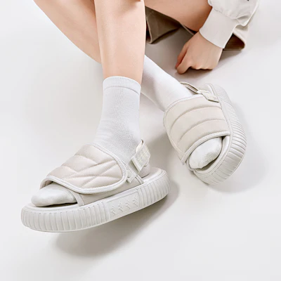 Kappa Magic Tape Outdoor Sandals 'Grey White' K0DX5LL20-133 4
