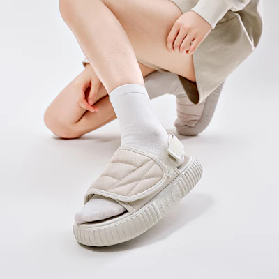 Kappa Magic Tape Outdoor Sandals 'Grey White' K0DX5LL20-133 Sizing Kappa Magic Tape Outdoor Sandals 'Grey White' K0DX5LL20-133