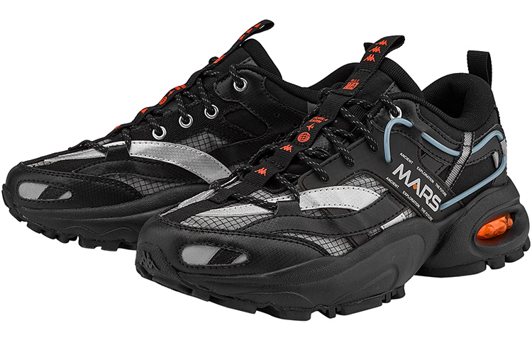 Lookbook Kappa MARS系列 復古解構 低幫 運動休閒鞋 男女同款 黑色