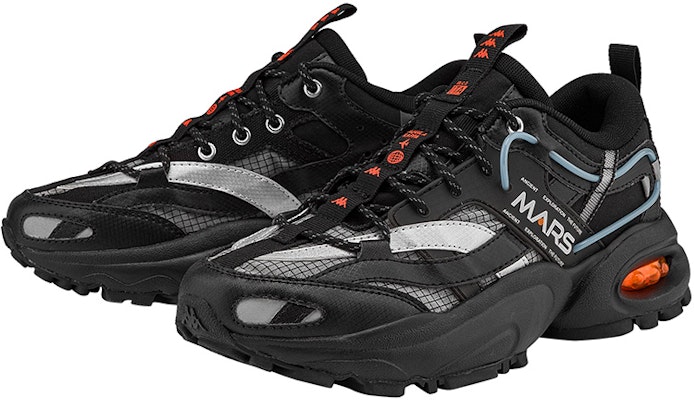 Kappa MARS系列 復古解構 低幫 運動休閒鞋 男女同款 黑色 Lookbook Kappa MARS系列 復古解構 低幫 運動休閒鞋 男女同款 黑色