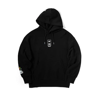 Kappa Mountain Sea Classic Hoodie with Shan Hai Jing Print - Unisex Style K09Y2MT59D