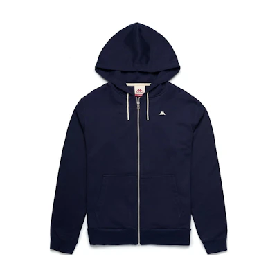 Kappa Navy Blue Slim Fit Hoodie Jacket with Logo for Men 62118TW193