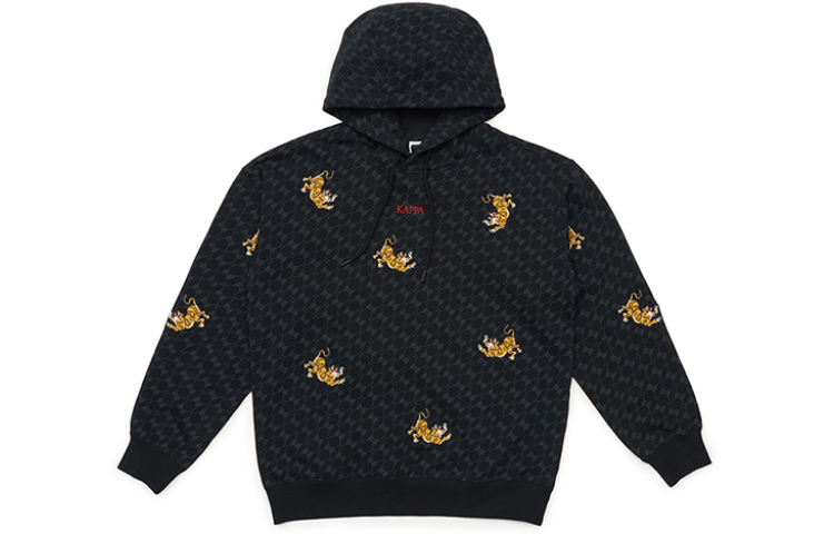 Kappa New Year Embroidered Hoodie - Unisex Streetwear Pullover Sweatshirt KAB0KT11