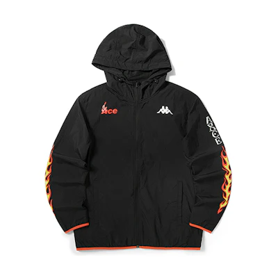 Kappa One Piece Logo Graphic Hoodie Jacket Black () K0A52FJ41G