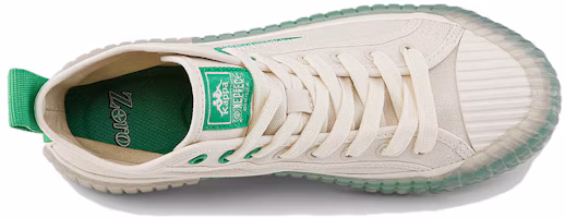 Details for Kappa One Piece x Sepatu Kanvas Tinggi Hak Putih Hijau 'Zoro' KPCBGVS51C-024