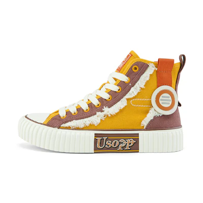 Kappa One Piece High-Top Canvas 'Brown Yellow'