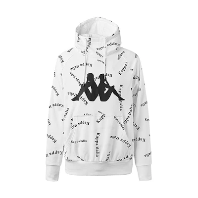 Kappa Oversized Logo Print Hoodie Unisex K0AW2MT18D