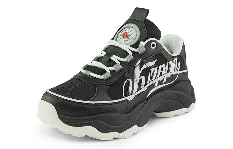 Order Kappa 皮質厚底 低筒 運動休閒鞋 男女款 黑色