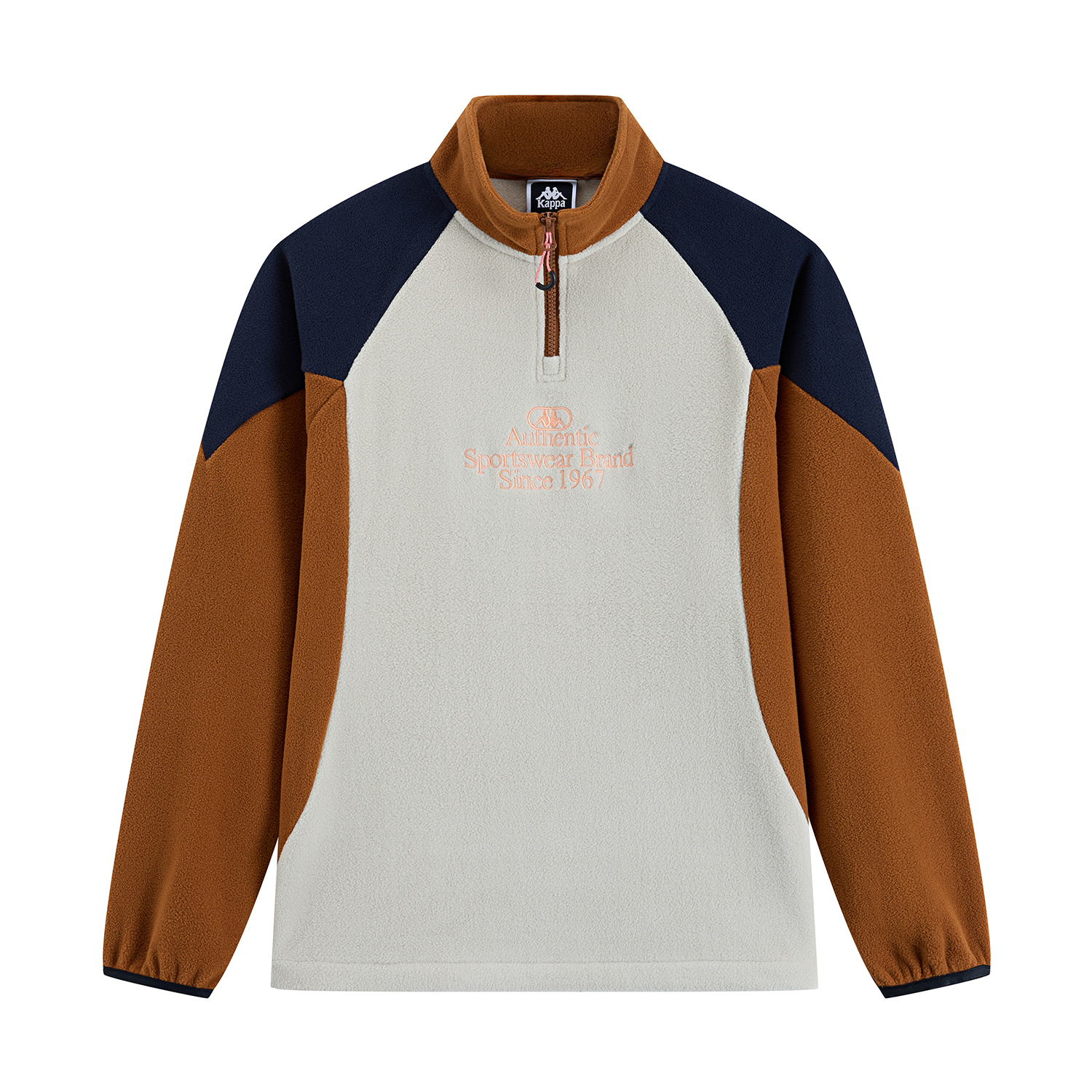 Kappa PLAYER Retro Colorblock Half-Zip Knit Pullover Sweatshirt Unisex Multicolor K0EZ2WT31D