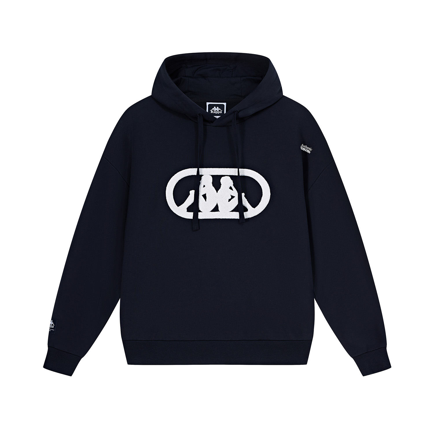 Kappa Player Retro Knit Hoodie Unisex - Comfortable Casual Fleece Pullover K0EY2MT30D