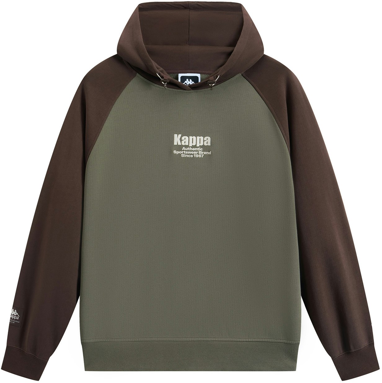 kappa-player-retro-sports-colorblock-hoodie-green-casual-cotton-sweater-k0-e72-mt-83