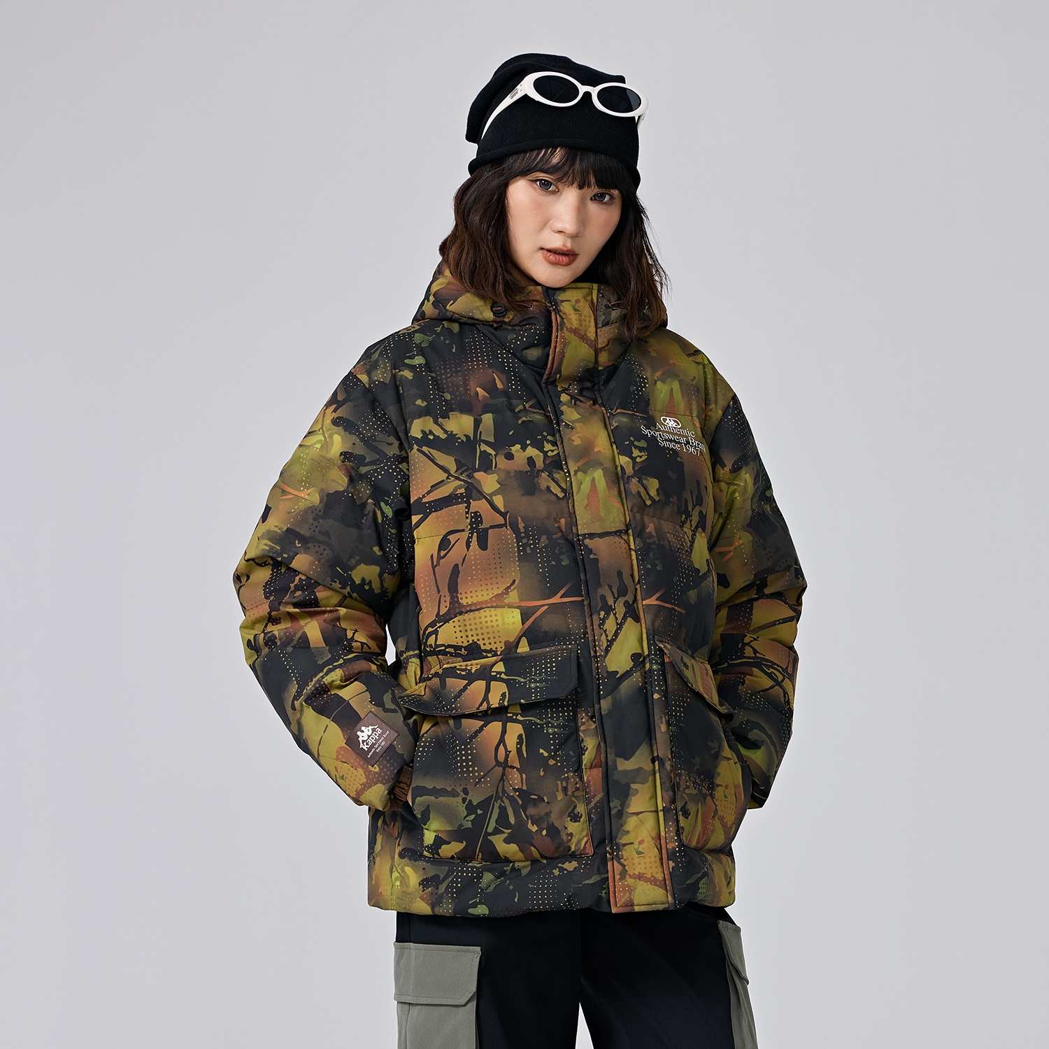 Kappa PLAYER Unisex Short Hooded Down Jacket Winter Outdoor Warm Coat K0EZ2YY31D 圖 11