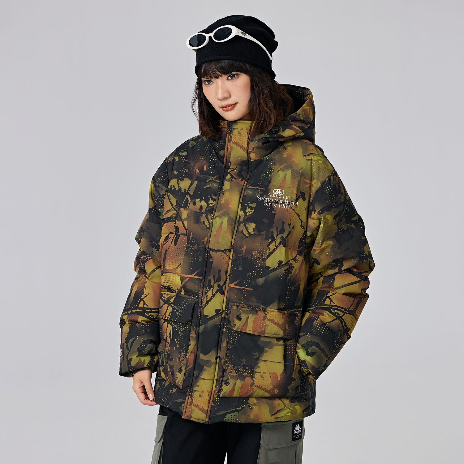 Kappa PLAYER Unisex Short Hooded Down Jacket Winter Outdoor Warm Coat K0EZ2YY31D 圖 12