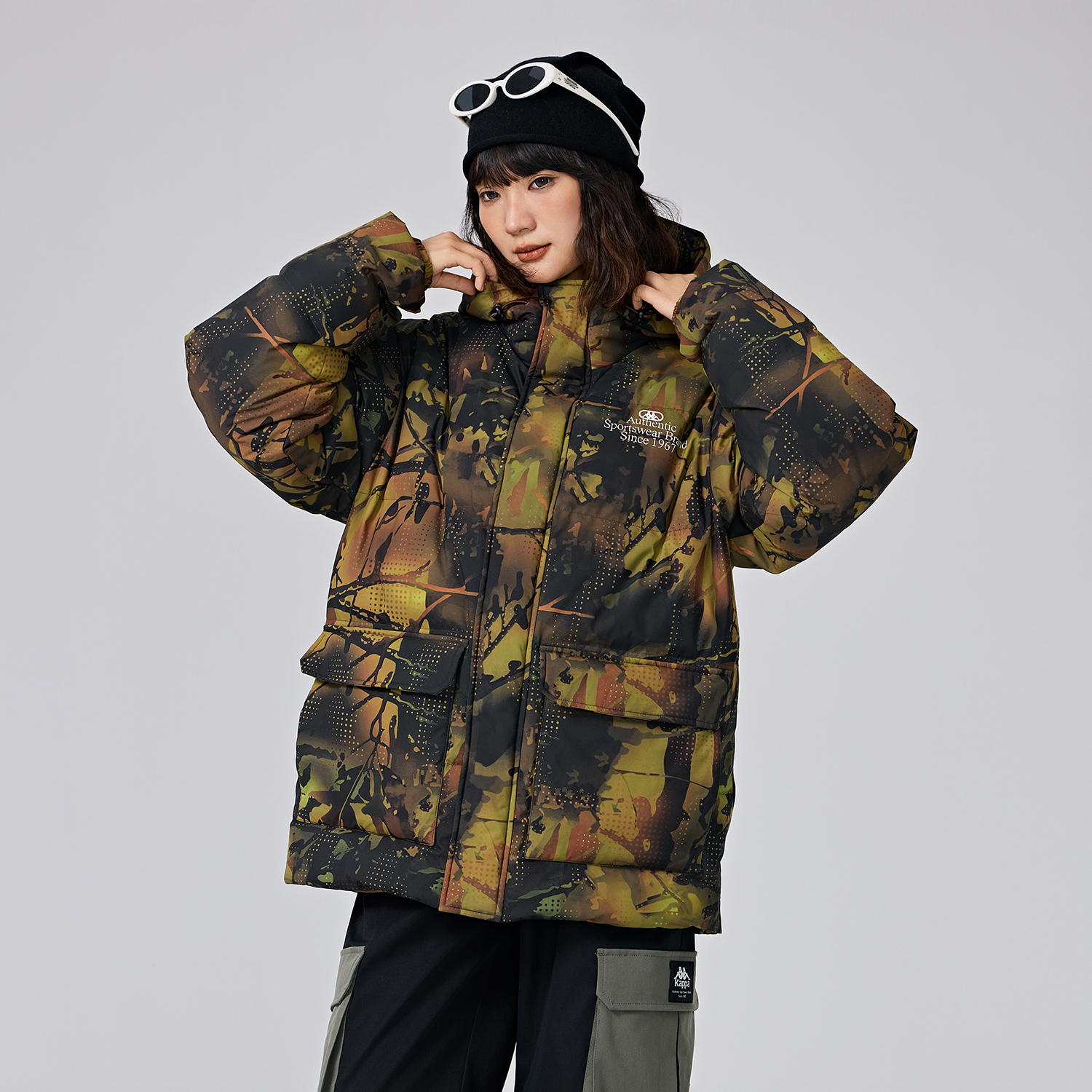 Kappa PLAYER Unisex Short Hooded Down Jacket Winter Outdoor Warm Coat K0EZ2YY31D 圖 15